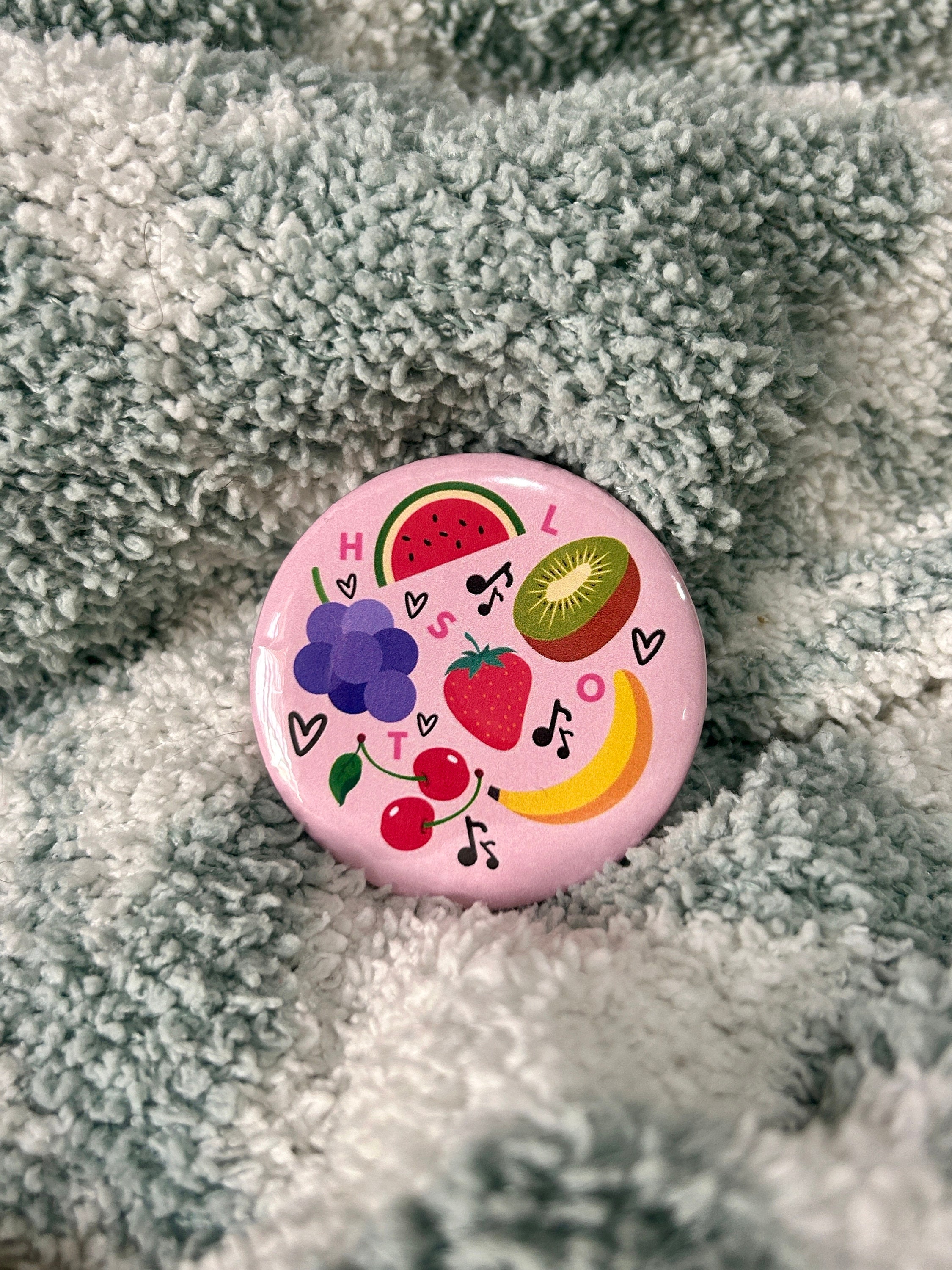 Harry Styles Pin or Magent: Love on Tour, HSLOT, Fruit, Harry’s House Merch for Backpack, Bag, Clothes, or Magnet