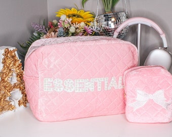 Pink Velvet Bag ( Ready to ship)