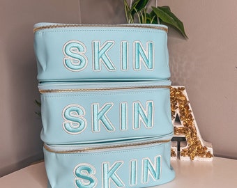 Skin - Blue Leather Open Top ( Ready to ship)
