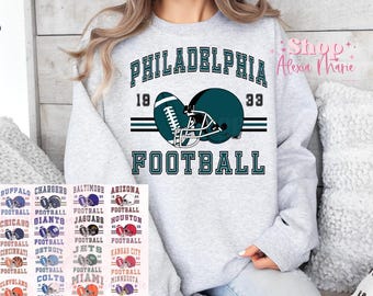 Football Crewneck: Unisex Fit