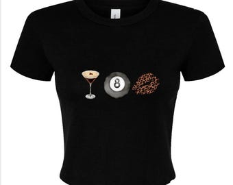 Espresso cropped baby tee