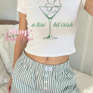 A Tini Bit irländsk kort babytröja