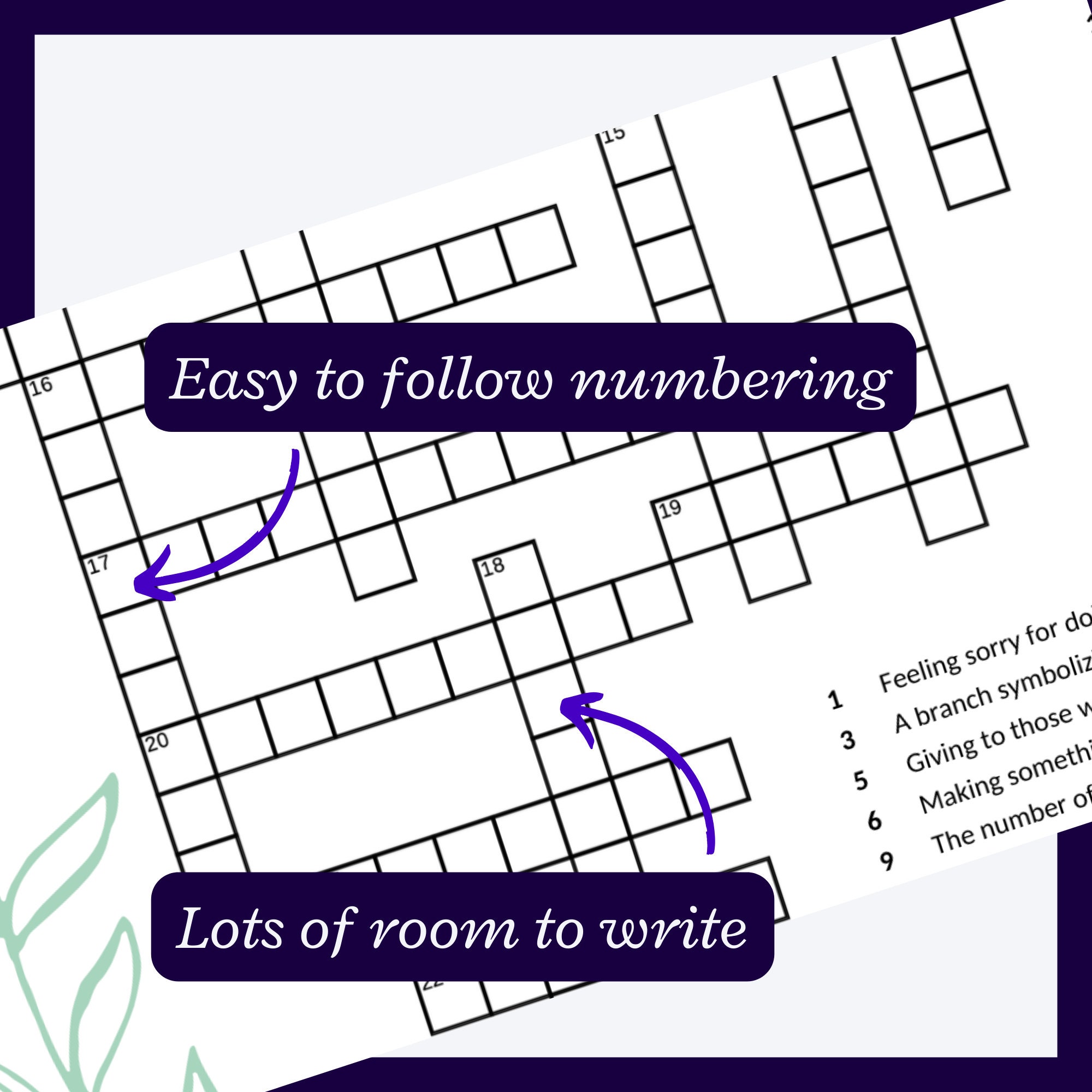 Lent Crossword Puzzle for Parties Learning Building Vocabulary Lent Crossword Puzzle for Parties Learning Building Vocabulary