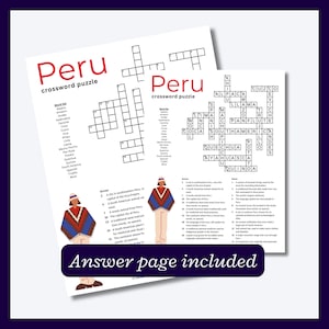 Learning About Peru Crossword This Peru Trivia Puzzle is a Great Learning About Peru Crossword This Peru Trivia Puzzle is a Great