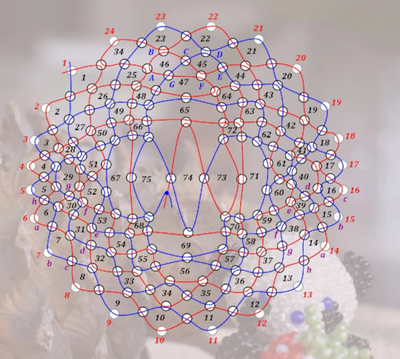 3d Bead Patterns Panda. Beading Tutorials, Amigurumi Doll Pattern. How