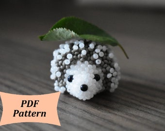 3D-kralenpatroon, 3D-kralen, egeltutorial, eenvoudig dierenpatroon met kralen in pdf. Hoe je je persoonlijke dier maakt. Egelpatroon