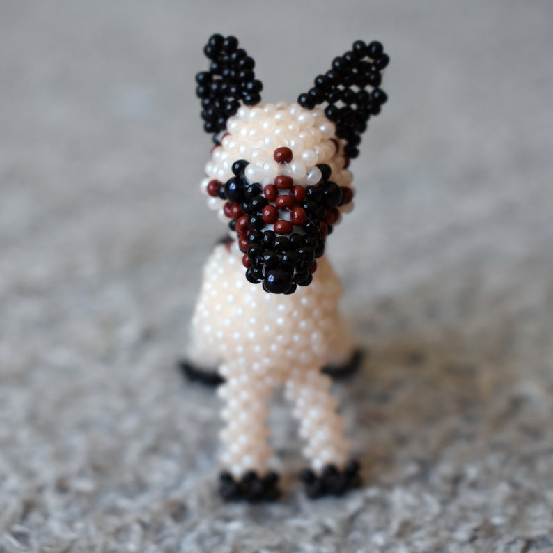 Beaded Animal Keychain Patterns, Beaded Dog Patterns, Beading Tutorials, Beading Patterns