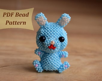 How to make easy beaded animal rabbit. 3d beading tutorial, 3d bead patterns.
