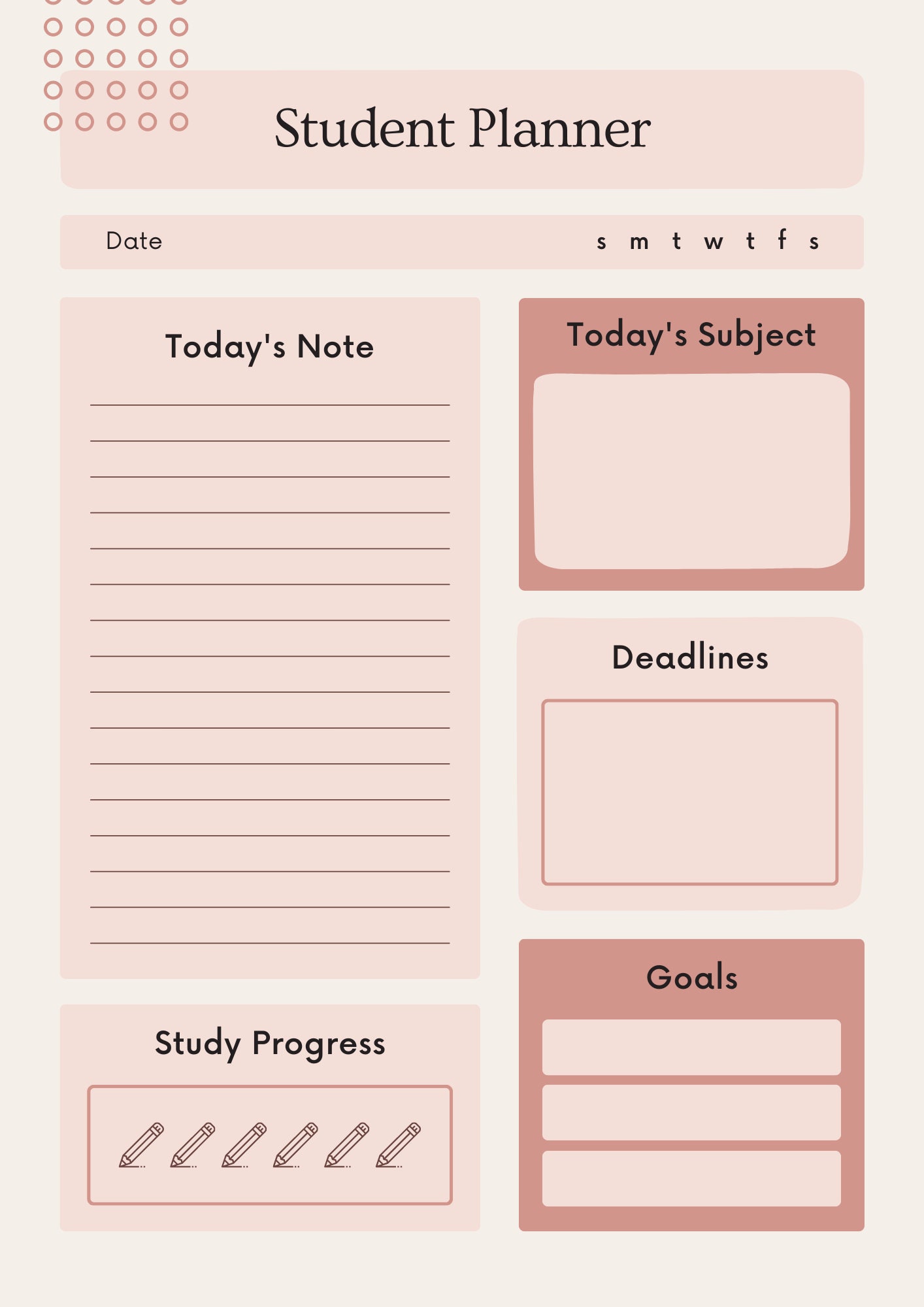 Student Planner, templates, Planner Templates, Goodnotes Planner ...