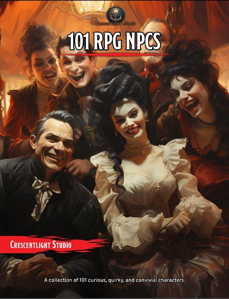 D&D NPCs ebook (PDF) for your fantasy roleplaying campaign. Perfect for Dungeons and Dragons and Pathfinder complete with full descriptions!