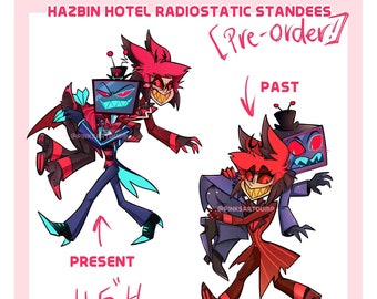 Hazbin Hotel Radiostatisch Vox Alastor Acryl Aufsteller