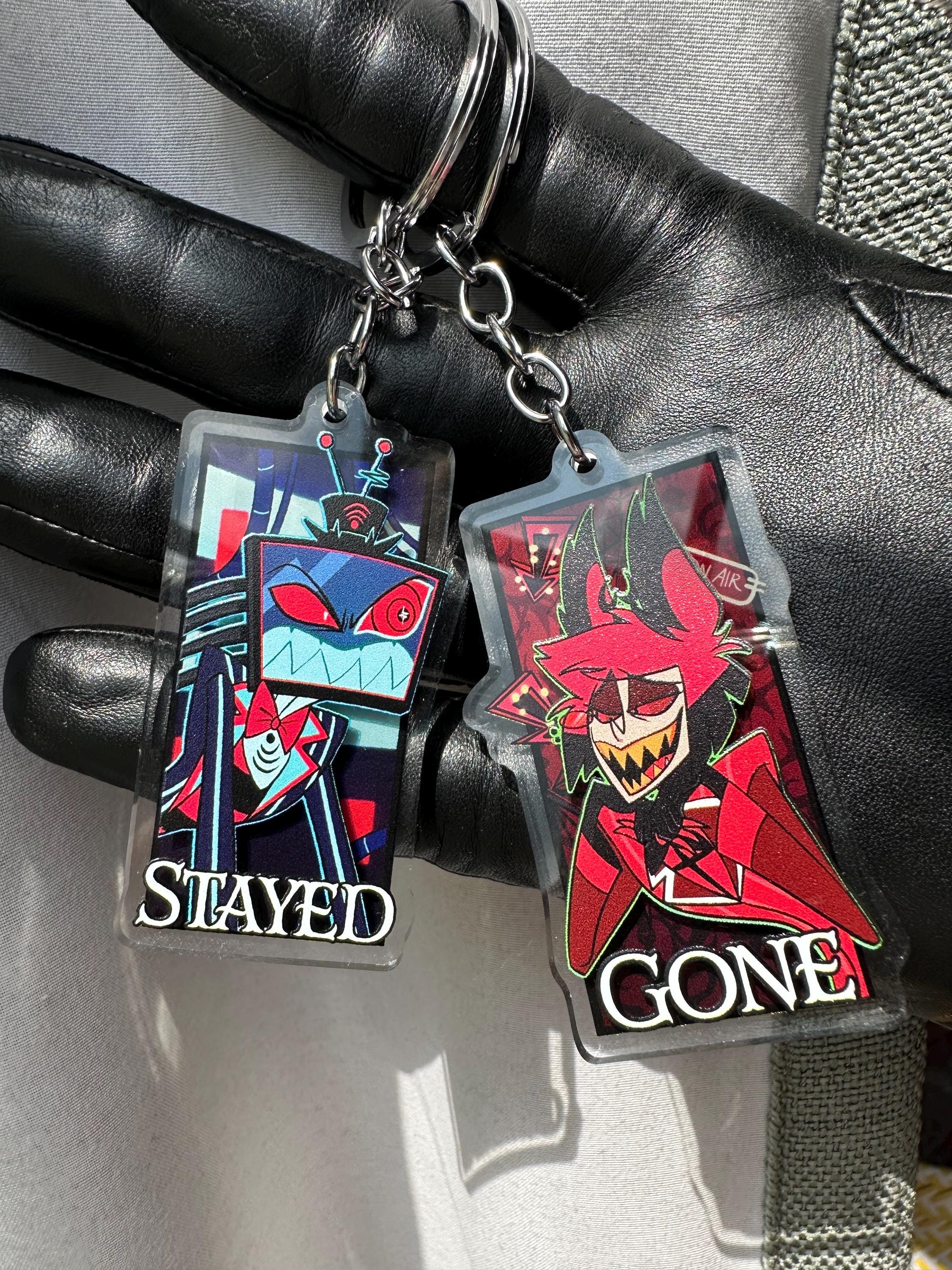Hazbin Hotel Stayed Gone Vox and Alastor 3D Keychain Set - Etsy UK