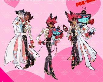 Figuras radiostáticas de cartón del Hotel Hazbin para el Día de San Valentín 2026