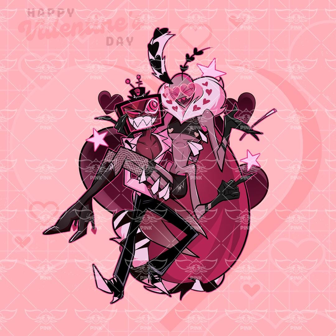 と*様 Hazbinhotel Alastor Valentine's Keyc Hazbin Hotel Alastor Valentine's Day Keychain 2025 Official