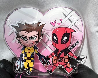 Deadpool och Wolverine Bästa Bubs Standee