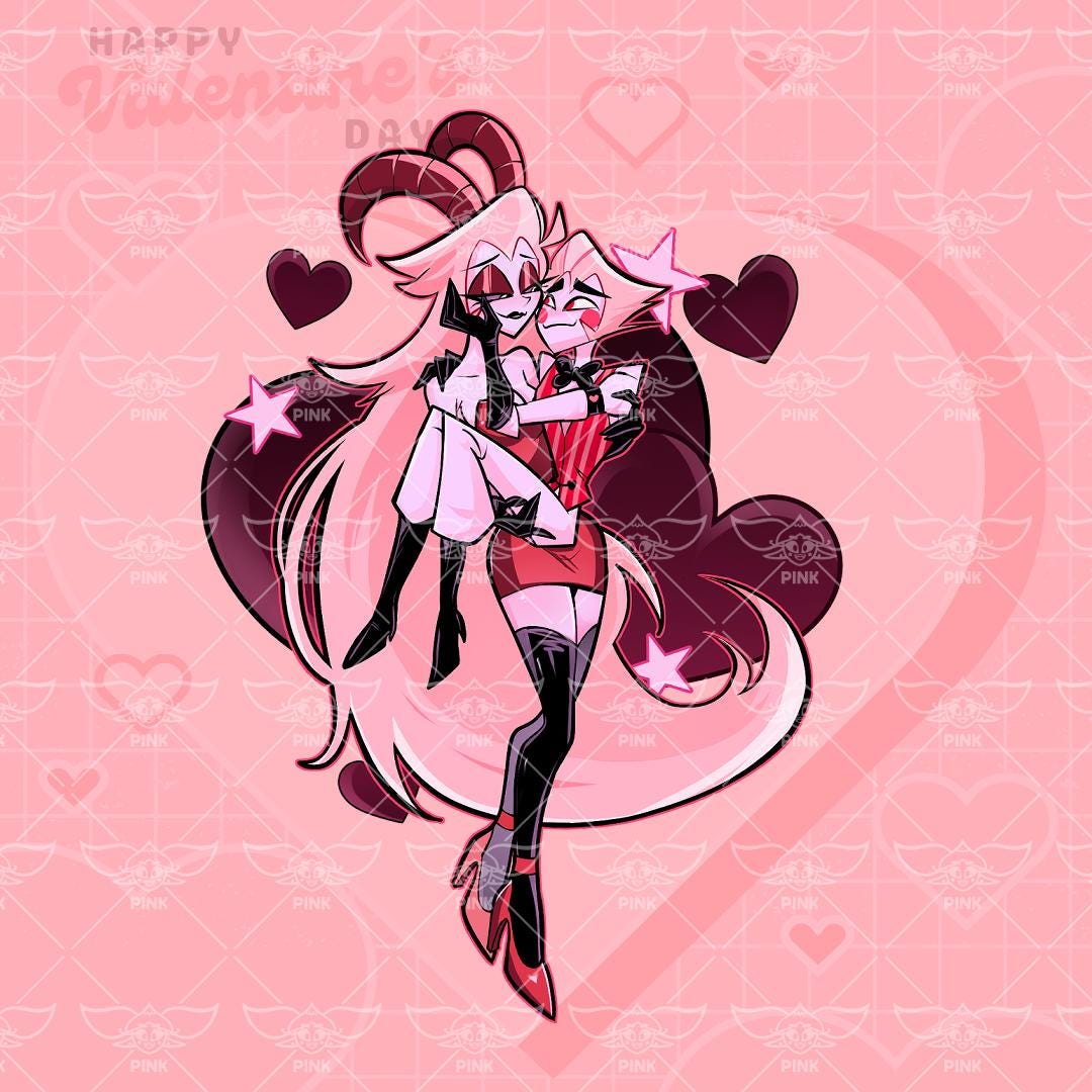 Hazbin Hotel Valentine's Ship Keychains (READ DESCRIPTION) - Etsy