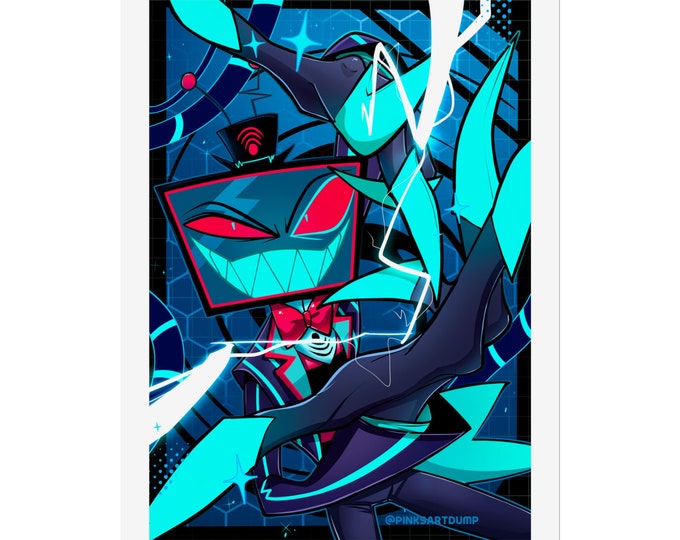 Hazbin Hotel Vox Fanart Poster - Etsy UK