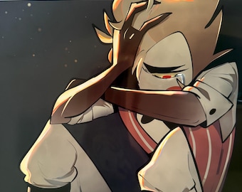 悲しいルシファーのプリント（ハズビンホテル） - Etsy 日本