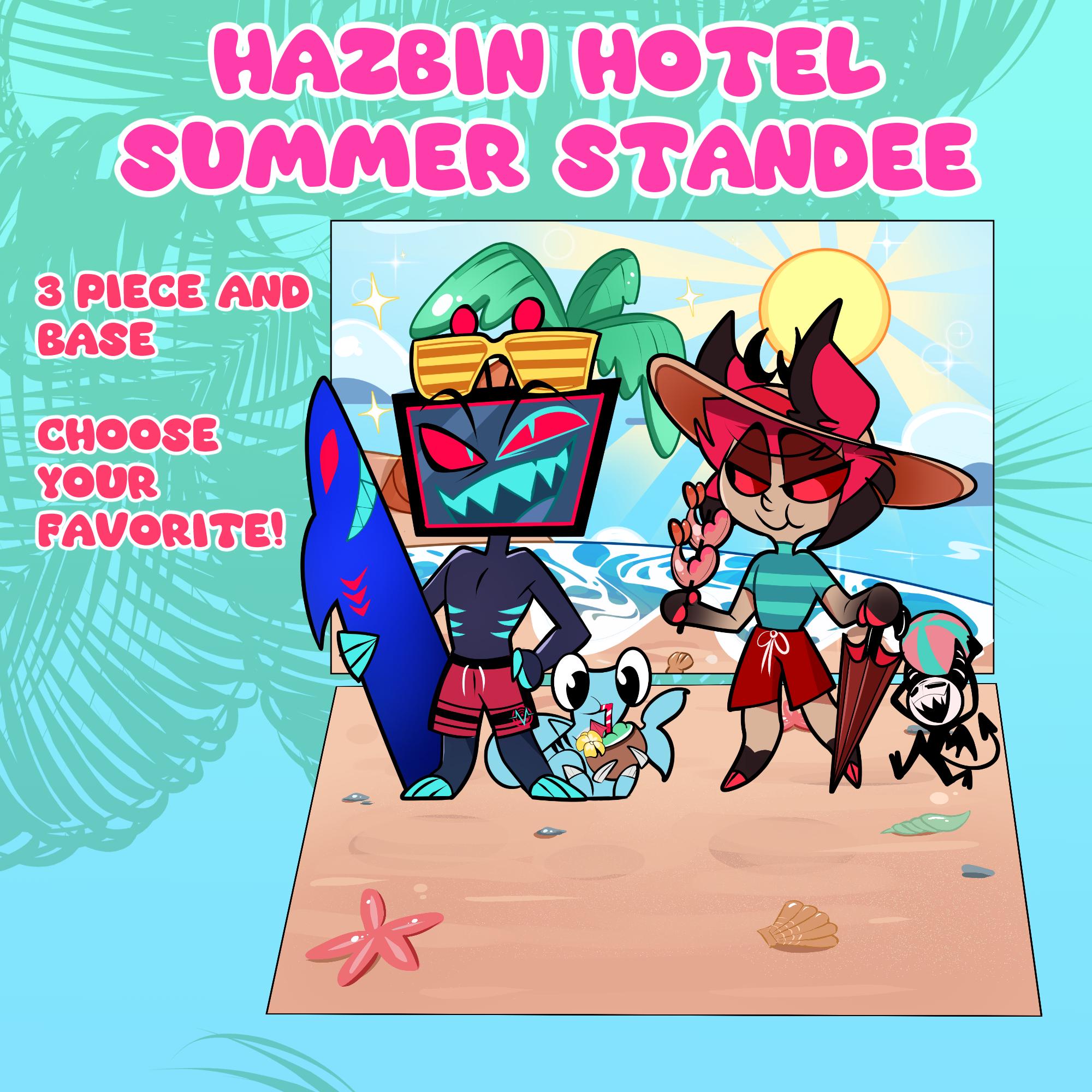 じ*ん様 ハズビンホテル　アラスター　Summer Alastor Poster Hazbin Hotel Summer Alastor Fan Art Print Ll Alastor Summer Poster
