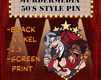 Murdermedia 50's Style Pin