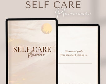 Self Care Planner | Self Care Journal | GoodNotes Planner | iPad Planner | Daily Journal | Mental Health Mindfulness Healing Anxiety