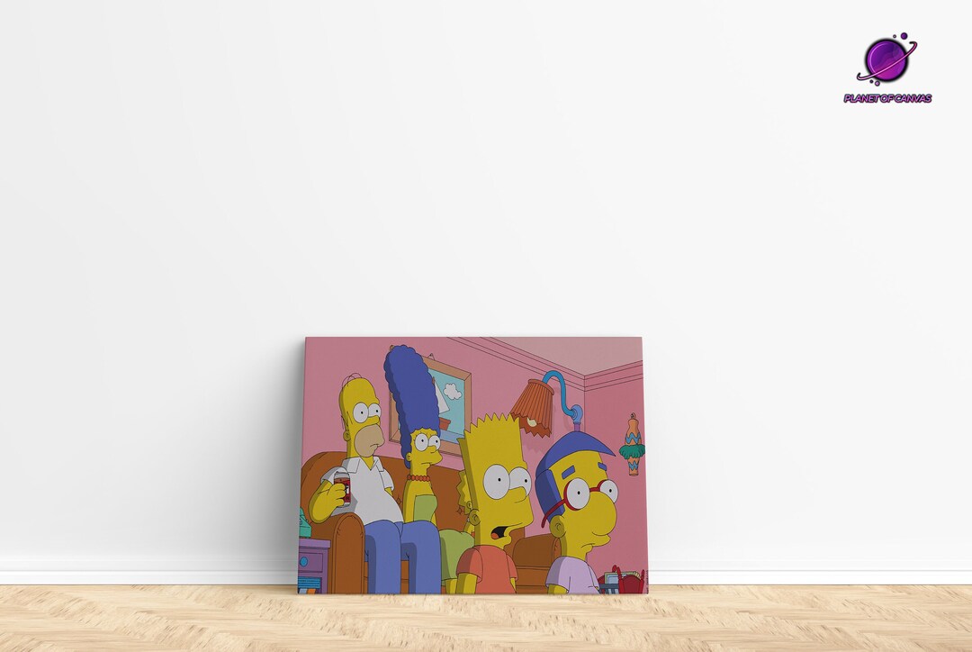 The Simpson Family Cartoon Wall Decor, the Simpson Family Canvas