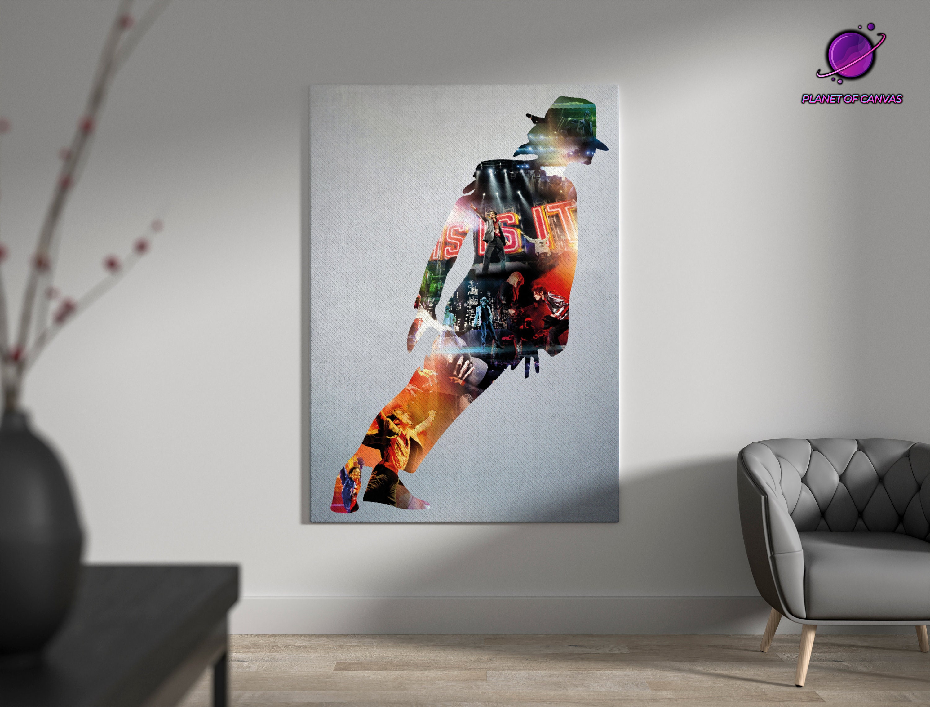 Michael Jackson Canvas, Michael Jackson Wall Decor, King of Pop Wall