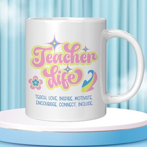 Gift for teacher life mug teacher appreciation gift idea boarding school teacher middle school teacher holiday gift loves coffee mug