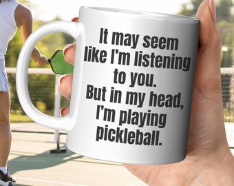 Pickleball lover coffee mug for pickleball player Christmas gift for pickleball lover pickleball birthday gift idea funny pickleball mug