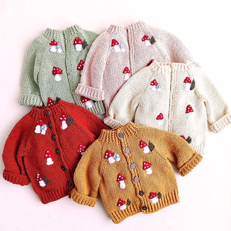 baby smiley mushroom sweater main image 1