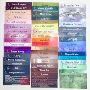 5pc Edition 3 Crystal Healing Deck, Crystal Information Cards, Crystal Tarot Deck, Wholesale Crystal Card Deck