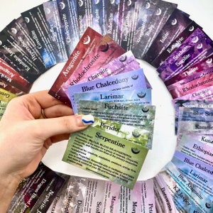 5-delige editie 2 Crystal Healing-kaarten, kristallen informatiekaarten, kristallen tarotkaarten, groothandel kristallen kaarten