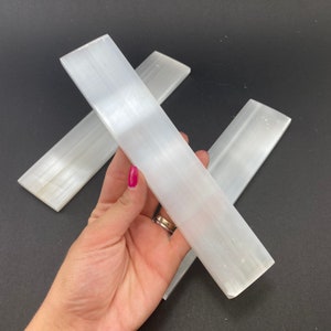 10pc 20cm Selenite Bar, Selenite Flat Bar, Selenite Charging Bar, Wholesale Selenite Flat Bar