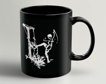 Paralisis Permanente Black Mug, Spanish Post-Punk Coffee Cup