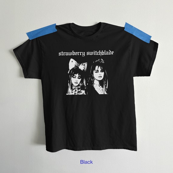 オリジナル Strawberry Switchblade 80s Tee, Post-punk Wave, New T-shirt, トップス