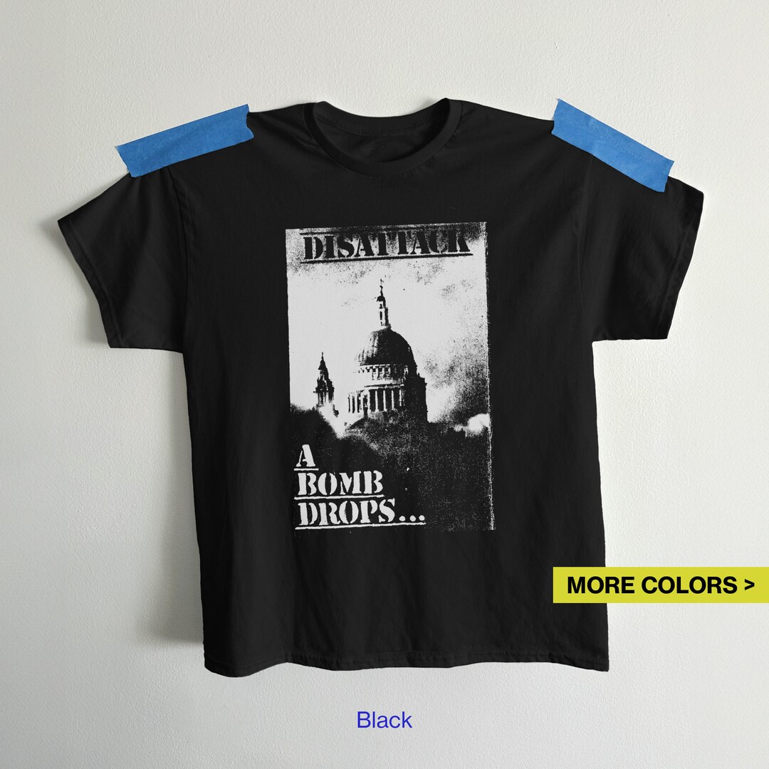 Disattack Band Disattack Punk T-shirt, A Bomb Drops, Discharge, D-beat, Carcass, Anti ...