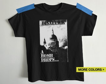 Disattack punk t-shirt, A Bomb Drops, Discharge, D-Beat, Carcass, Anti Cimex, Crass, Crust, Hardcore