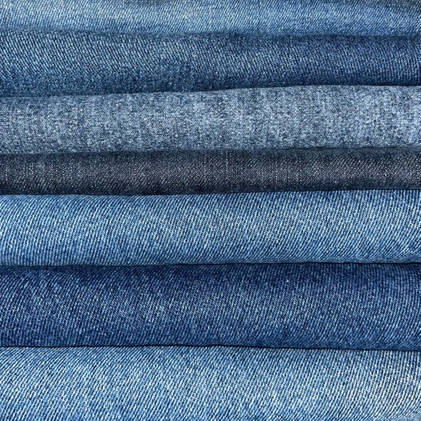 Salvaged denim, reclaimed Jean fabric, pant leg panels for sewing, crafting, and repurposing