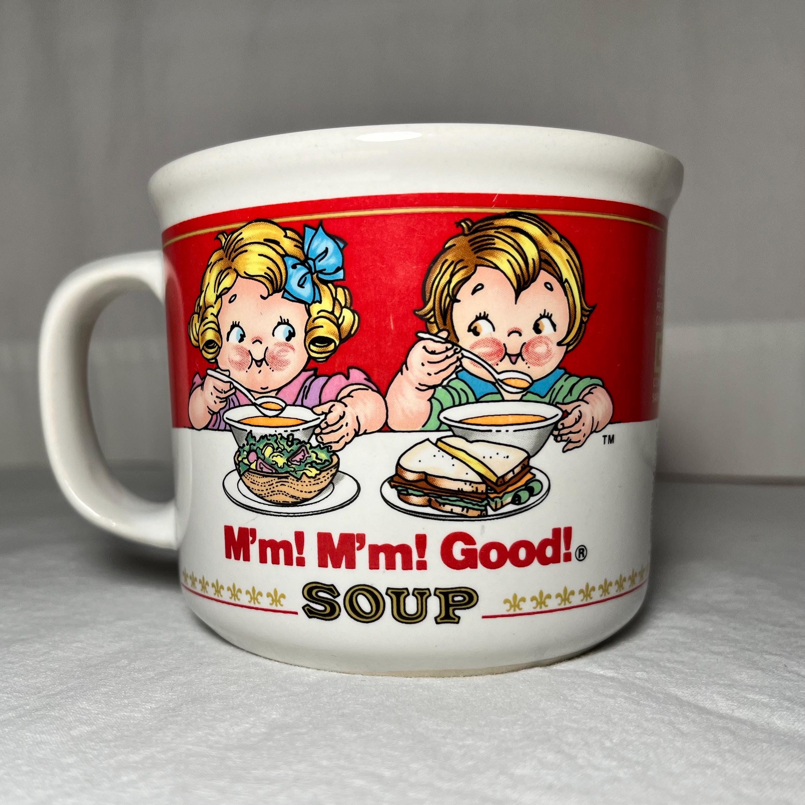Set of Campbell Soup 14oz Vintage 1989 Ceramic Mug for Good