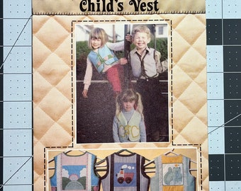 Patch Press Child’s vest Sewing Pattern no. 328B  (uncut)