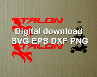 Talon utv sxs design digital download eps svg dxf png