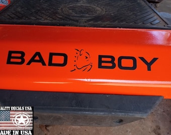 Bad Boy mower replacement vinyl decal