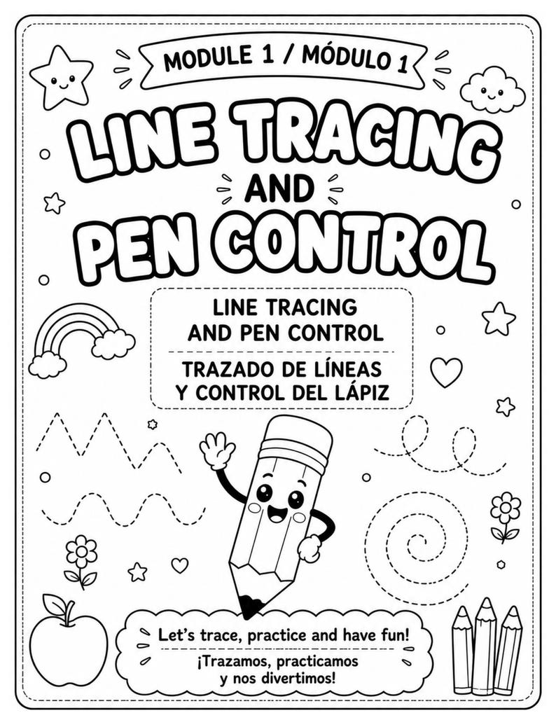 Preschool Tracing Workbook | Fine Motor Skills & Pencil Control ...