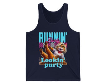 Girls mud run tshirt Unisex Jersey Tank