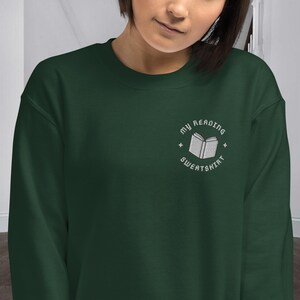 Bluza z nadrukiem do czytania, bluza z nadrukiem Bookish, bluza z okrągłym dekoltem Booktok, romantyczna bluza z nadrukiem Reader