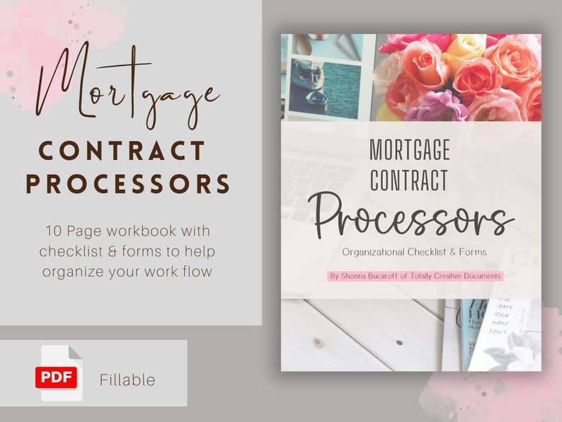 Real Estate Mortgage Forms and Checklist for Mortgage Processors