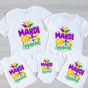 Mardi Gras Squad Shirt, Family Mardi Gras 2024 Shirts, Fat Tuesday Family Shirts, Louisiana Shirt, Carnival Shirt, Matching Mardi Gras Shirt