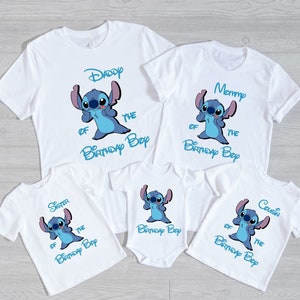 Stitch Birthday Shirt, Stitch Birthday Boy Shirt, Personalized Family Birthday Shirt, Custom Birthday Shirt, Disney Birthday Family Shirts