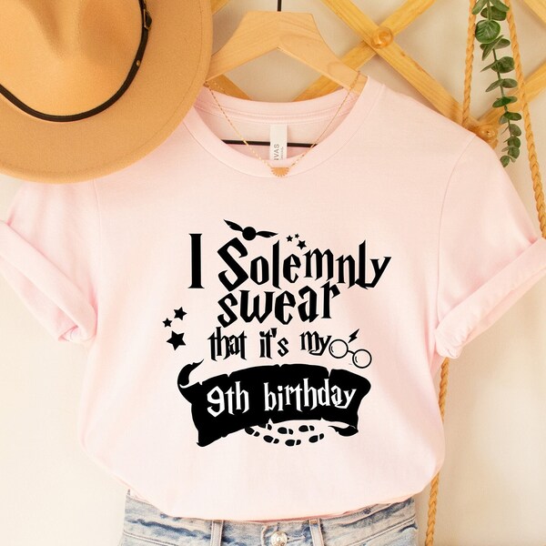 Je jure solennellement que c'est ma chemise d'anniversaire, chemise magique d'anniversaire, chemises d'anniversaire assorties de magicien, chemise d'anniversaire personnalisée, t-shirt d'anniversaire de magicien