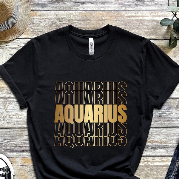 Aquarius Zodiac Shirt, Aquarius Shirt, Aquarius Birthday Shirt, Birthday Gift for Aquarius, Aquarius T-shirt, Aquarius Tee, Astrology Shirt
